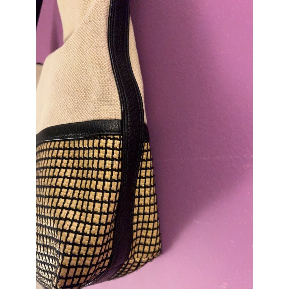 Fossil Maya Bag Leather Trim Colorblock Hobo Purse Multi Crossbody Strap Neutral - Picture 5 of 11